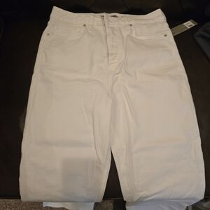 Hudson Jeans Womens Faye Ultra High Rise Bootcut Crop White